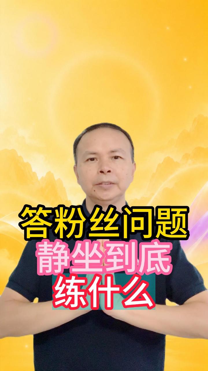 答粉丝问题 静坐到底练什么 视频原始封面
